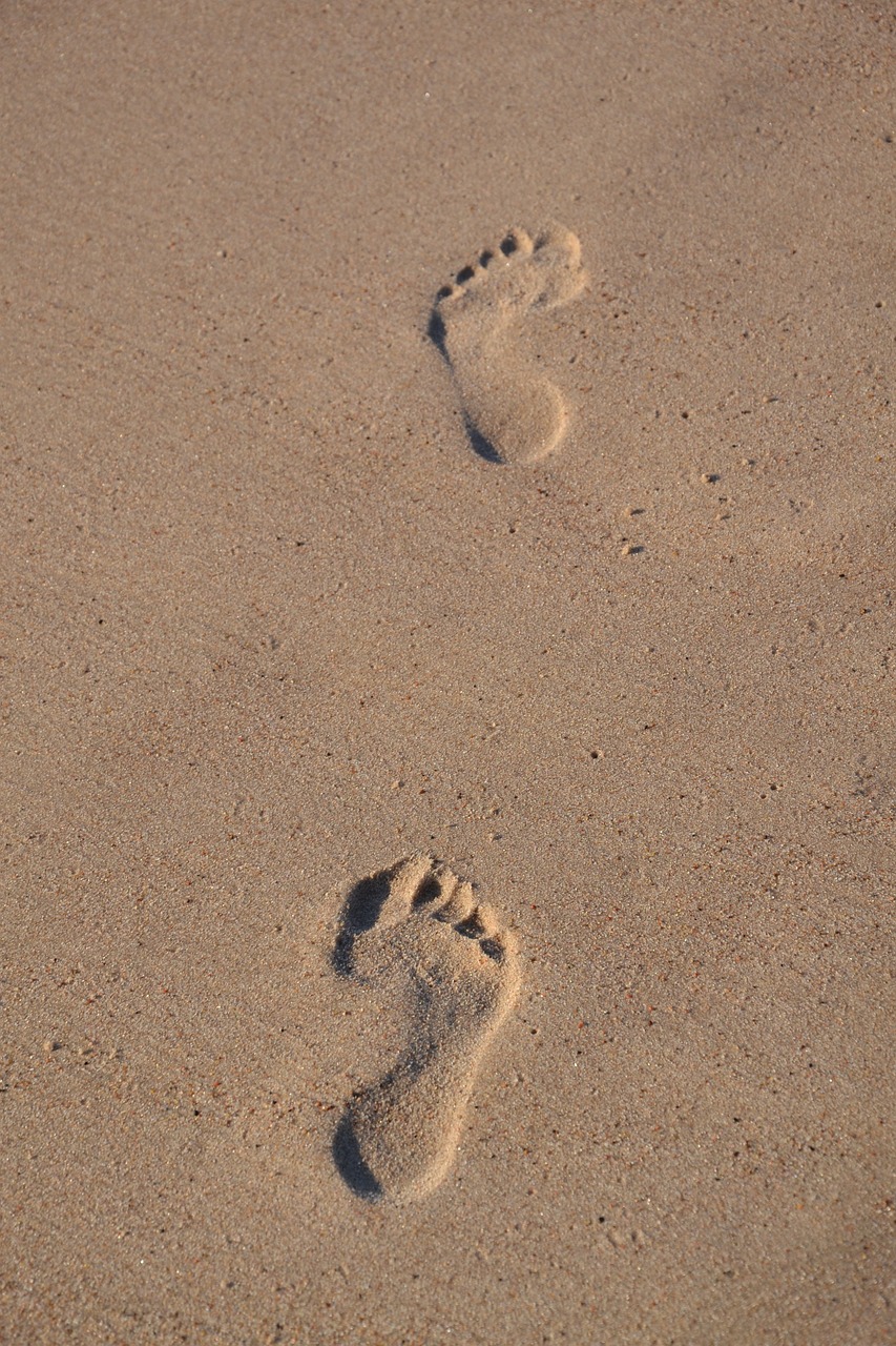 traces, feet, sand-418262.jpg