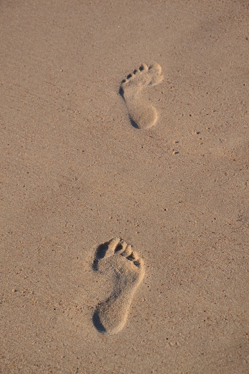 traces, feet, sand-418262.jpg